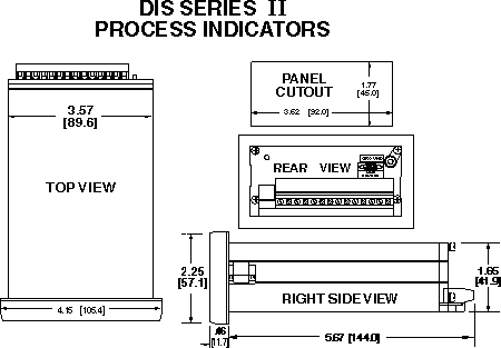 Frequency Input Process Indicator,Model DIS975,Wilkerson Instrument